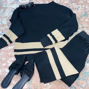 Two Piece Sweater and Pant Set